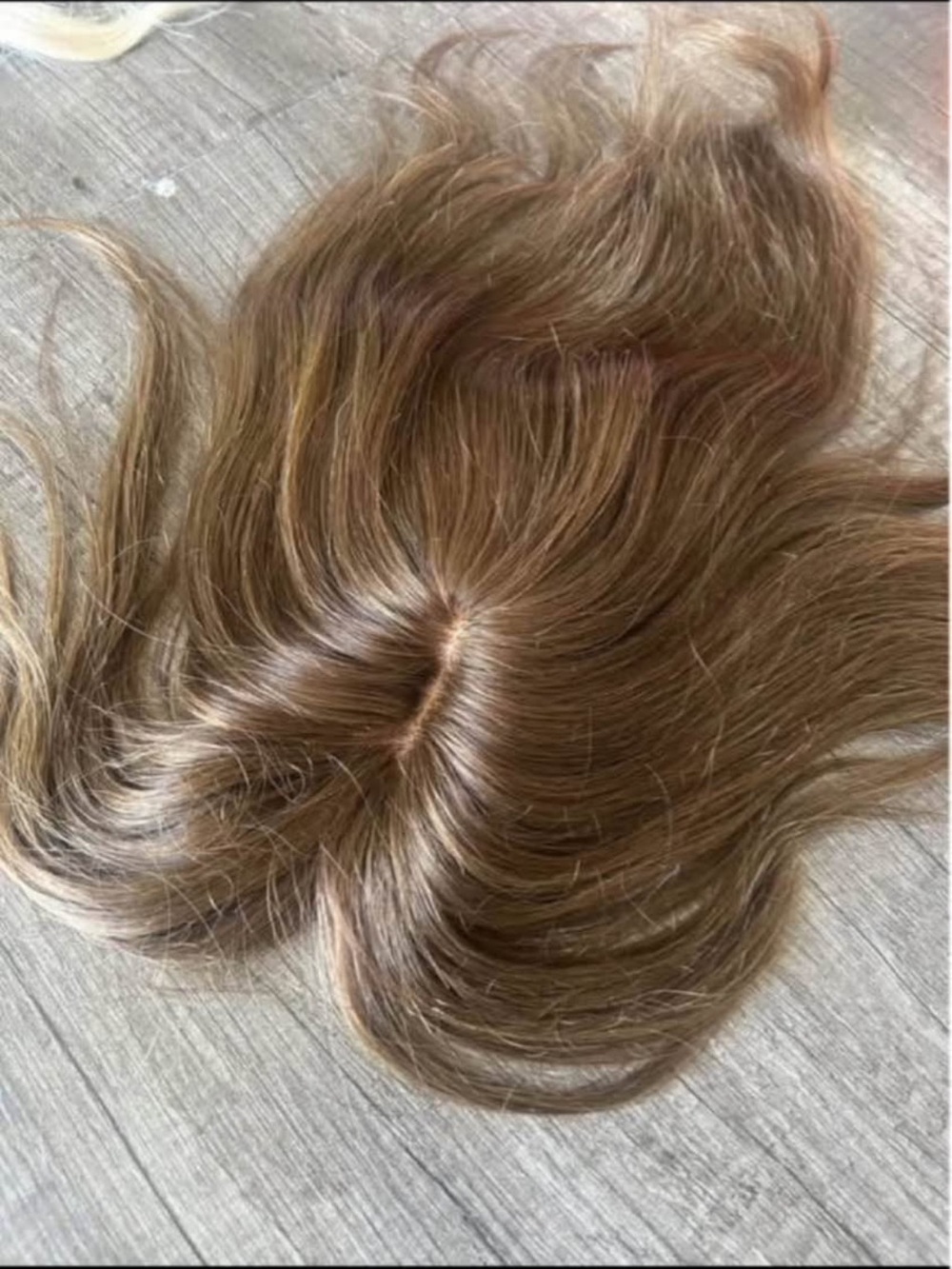 Human Hair Topper Shade 2 Brown